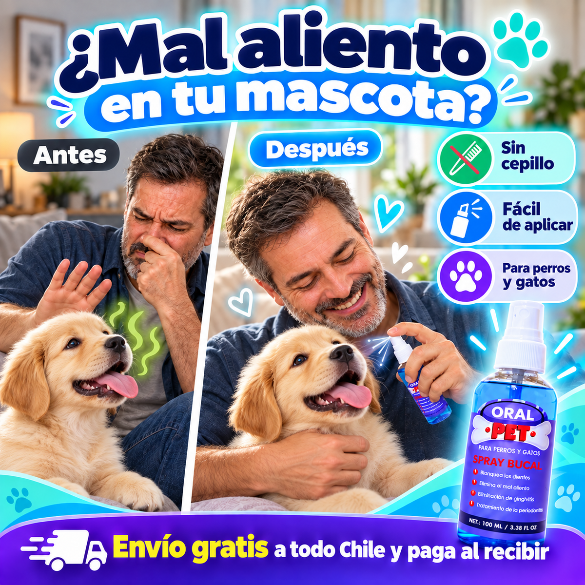Más regaloneo, menos mal aliento