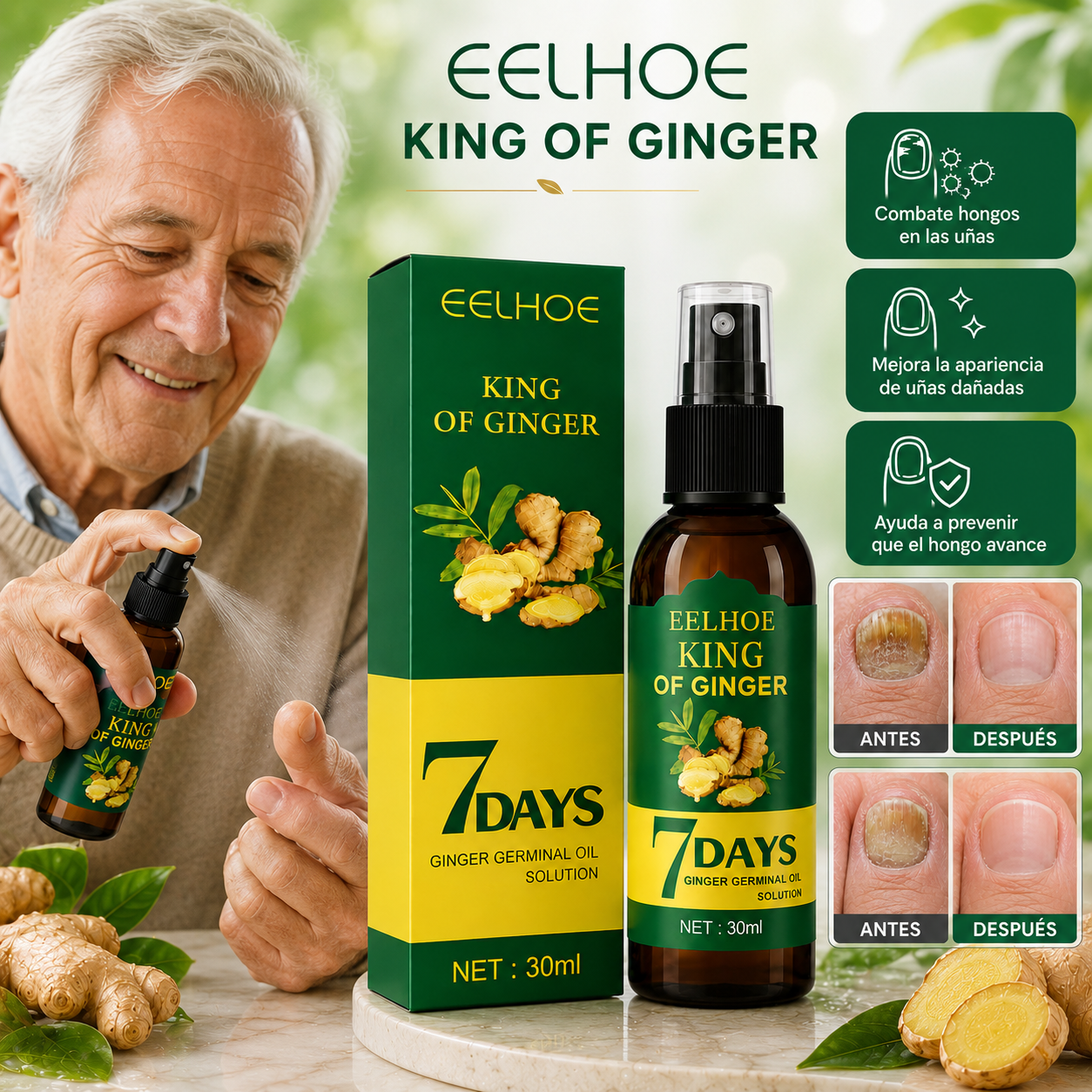 7 Days-Aceite Anti Hongos en Uñas