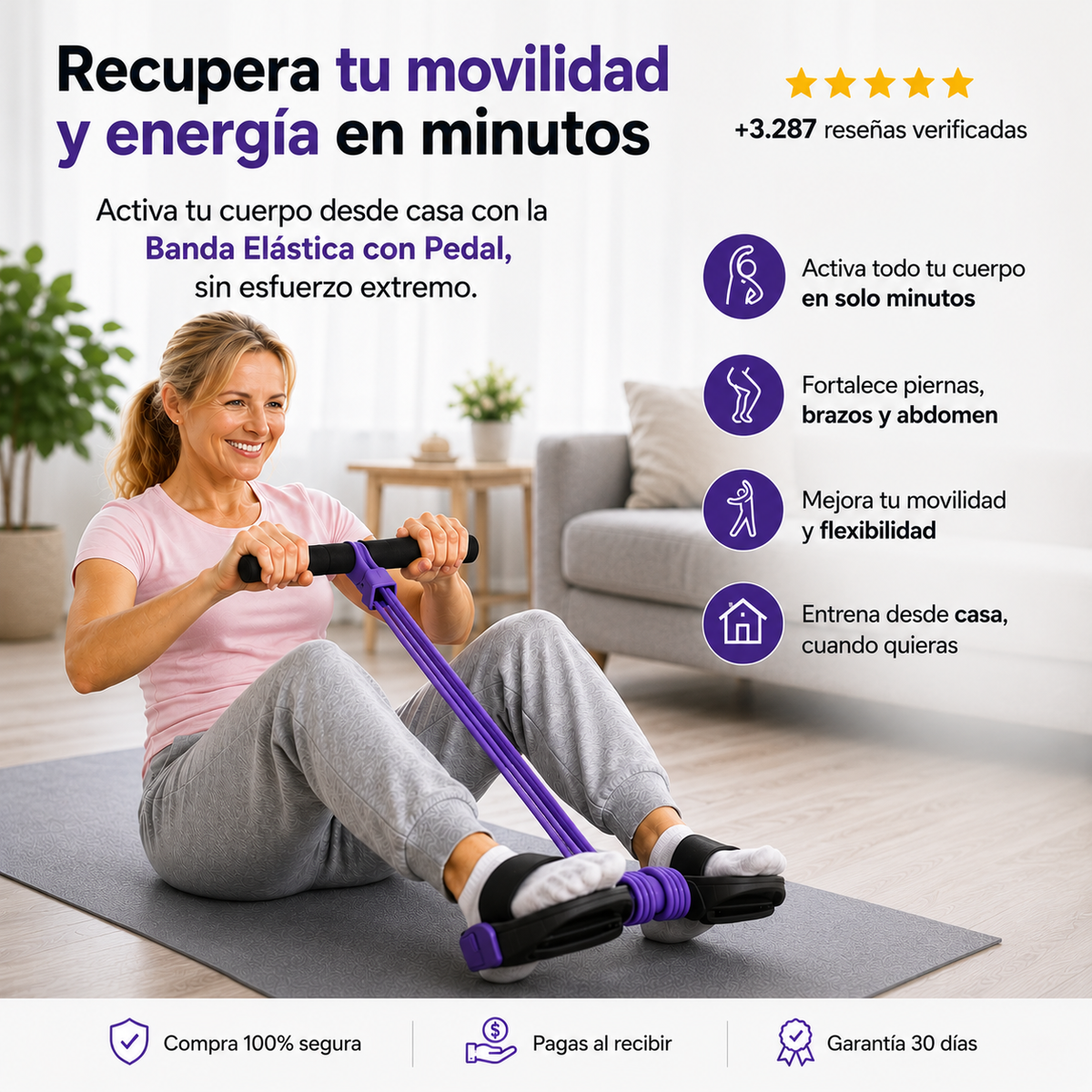 Recupera fuerza, movilidad y energía sin salir de casa y en minutos