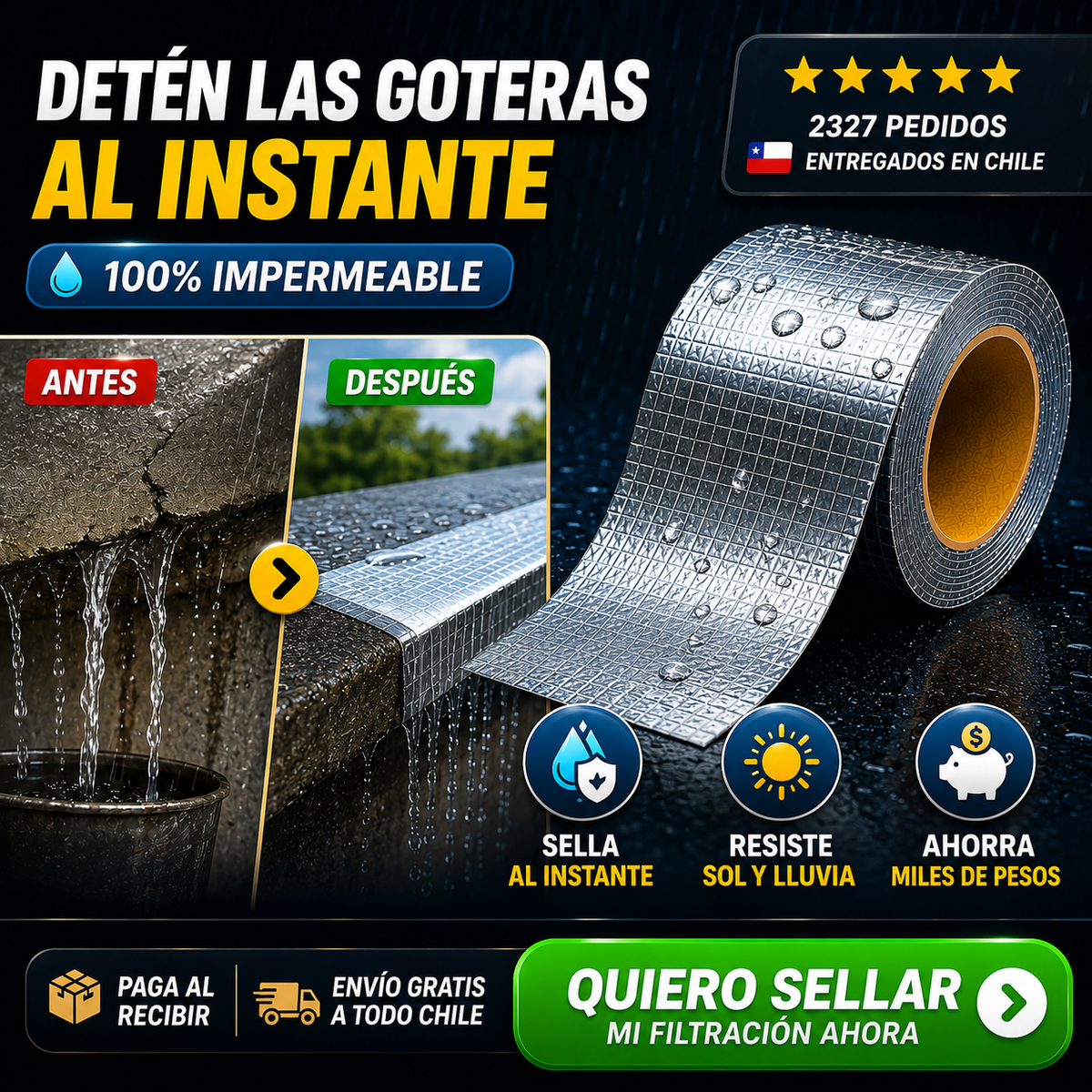 Detén las goteras antes de que dañen tu casa