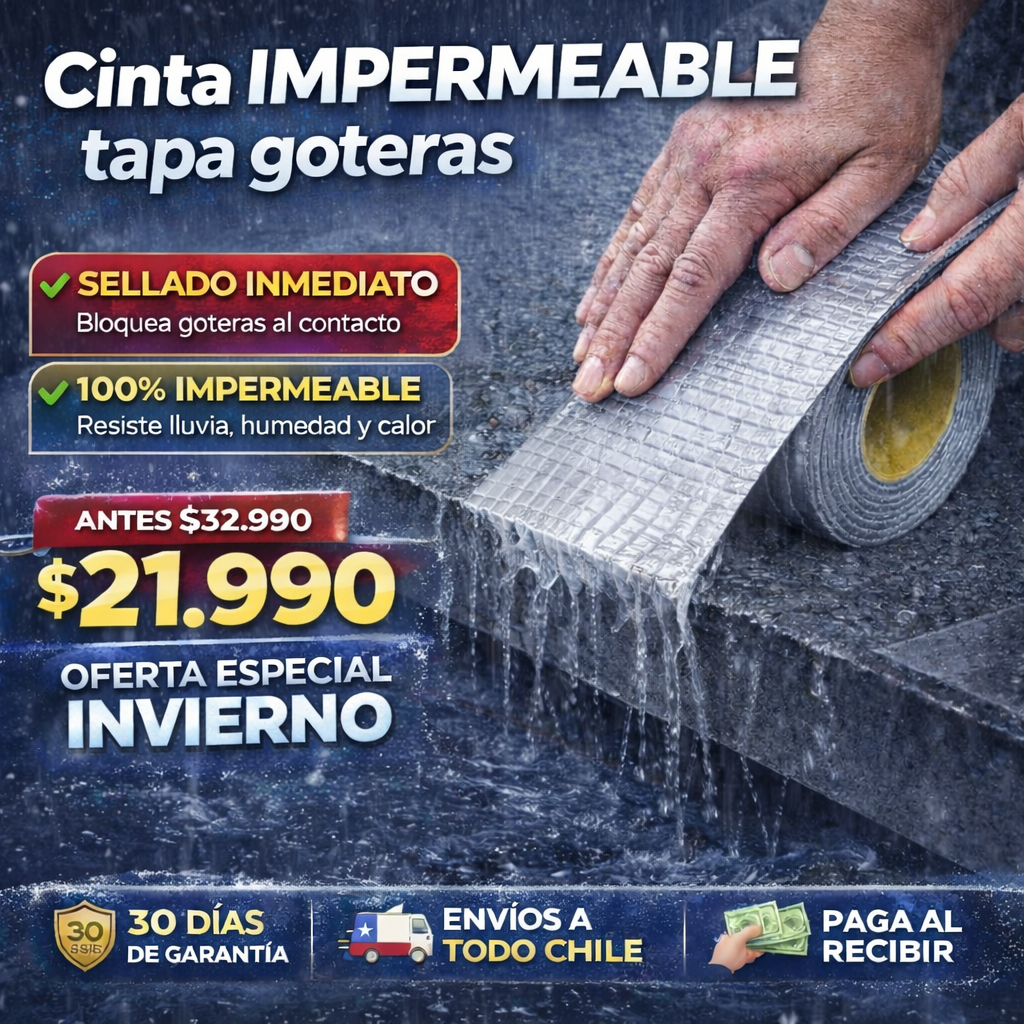 OFERTA ESPECIAL INVIERNO-Cinta Impermeable Tapa Goteras