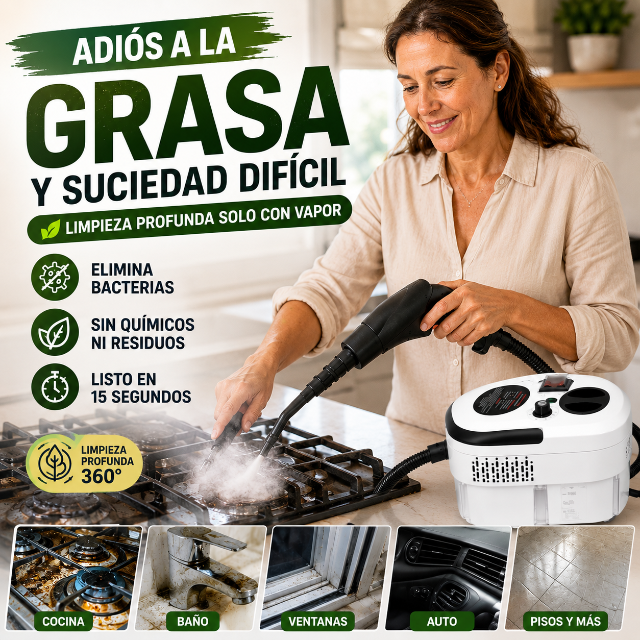 Máquina de limpieza a vapor