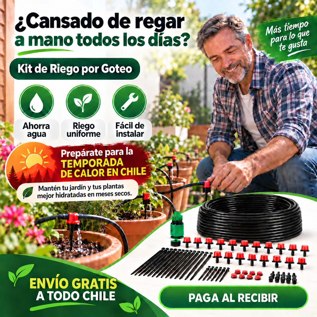 ¡Chao a regar a mano todos los días! Mantén tu jardín hidratado sin complicarte