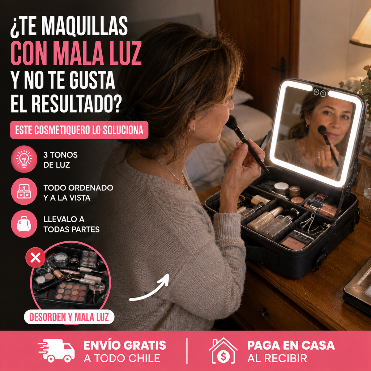 Maquíllate Perfecto, Sin Importar la Luz ni el Lugar