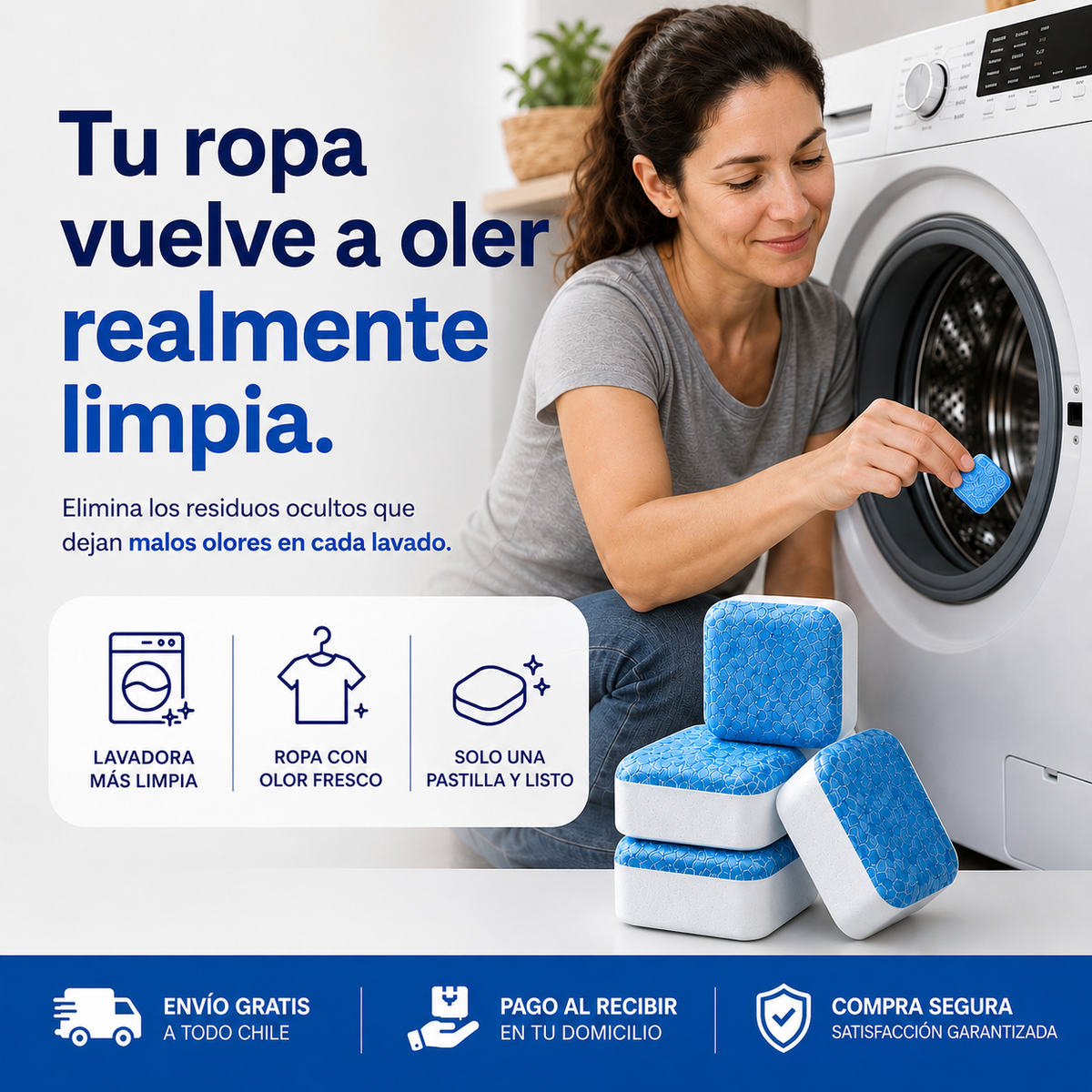 ¿Tu ropa sale con mal olor aunque esté recién lavada? El problema no es la ropa... es tu lavadora