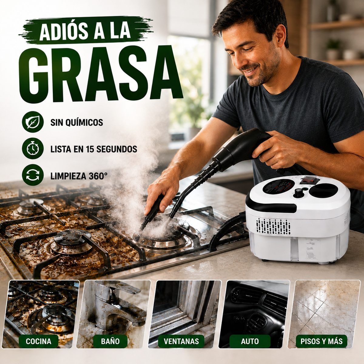 Elimina la grasa pegada sin refregar