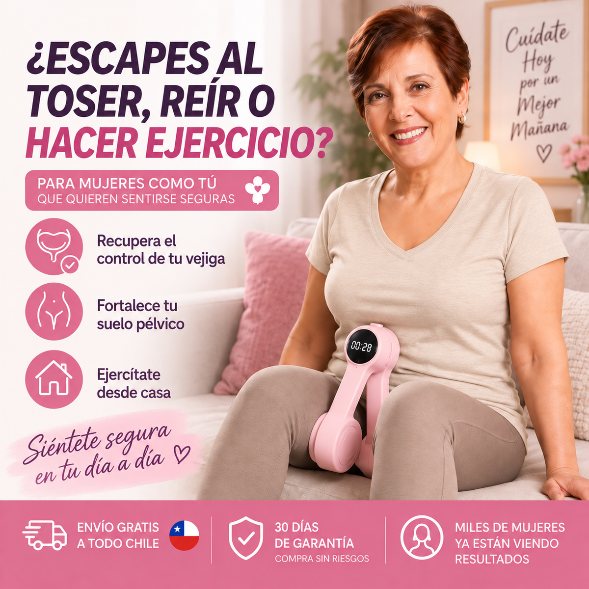 Vuelve a reír, toser y moverte sin miedo a esos escapes